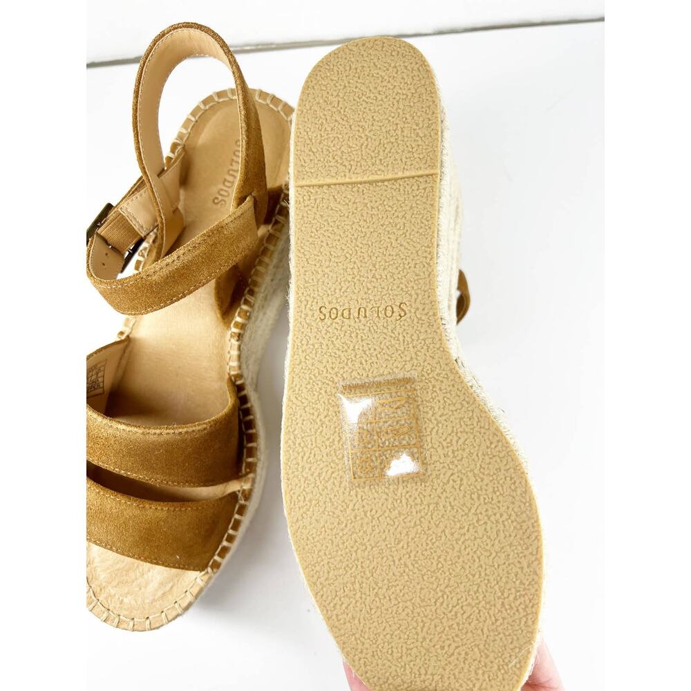 Soludos Womens Como Platfrom Wedge Walnut Brown Sandal Shoes NWT Size 10 - Picture 5 of 8